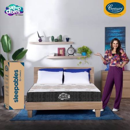 Centuary Mattresses Sleepables Multi Layered 6 inch Single Pocket Spring Mattress