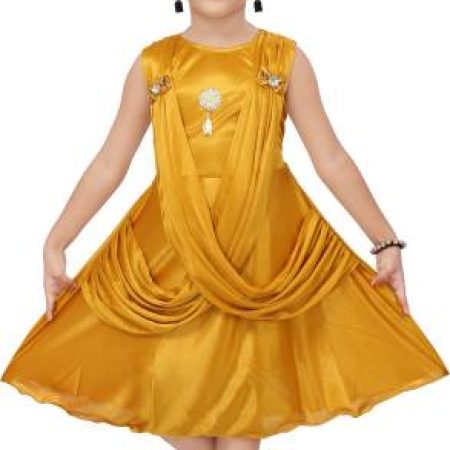 Chandrika Girls Midi/Knee Length Casual Dress