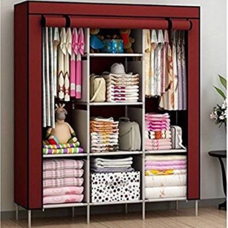 colcum Collapsible Wardrobe 88130 Micro Fiber Collapsible Wardrobe