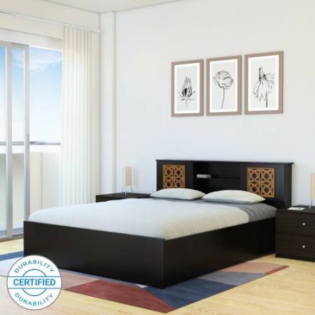 Flipkart Perfect Homes Rhapsody Engineered Wood Queen Box Bed