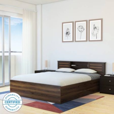 Flipkart Perfect Homes Waltz Engineered Wood Queen Box Bed