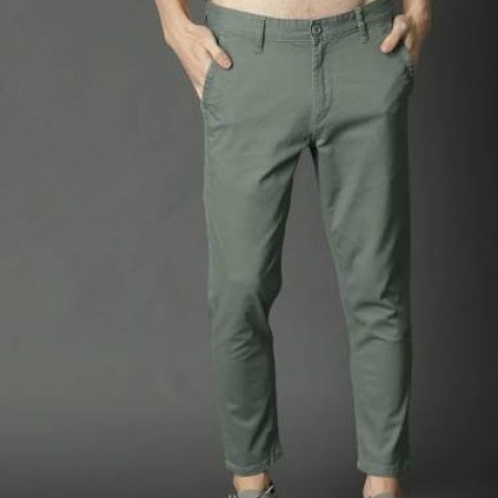 FUBAR Slim Fit Men Light Green Trousers