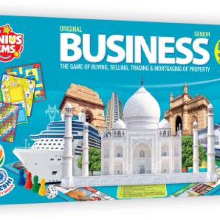 GENIUS GEMS BUSINESS WITH COINS 5 IN 1 FOR ALL AGES Party & Fun Games Board Game