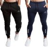KIZAAR Solid Men Black, Blue Track Pants