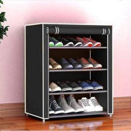 KOnlineShop footwear stand with door & shoe stand Plastic Shoe Stand