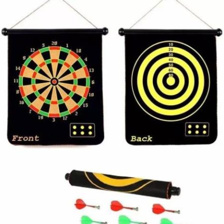 Miss & Chief by Flipkart Double Sided Magnet Dart Board 17″ Dart Board Board Game