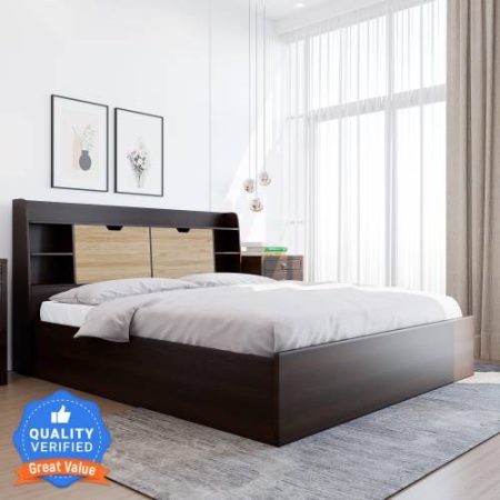 Nilkamal RIVA Engineered Wood King Box Bed