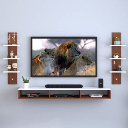 REDWUD TV Unit/ TV Cabinet/ TV Stand Engineered Wood TV Entertainment Unit