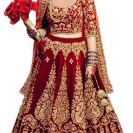The Fashion Prime Girls Lehenga Choli Ethnic Wear Embroidered Lehenga, Choli and Dupatta Set