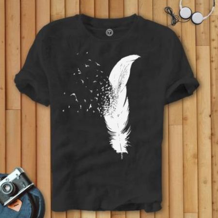 TRIPR Printed Men Round Neck Black T-Shirt