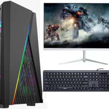 ZOONIS Gaming Pc With 16GB DDR3 Ram/ DDR-5 4GB Graphics Card Core i7 (4th Gen) (16 GB DDR4/512 GB SSD/Windows 10 Pro/4 GB/22 Inch Screen/Alain Free…